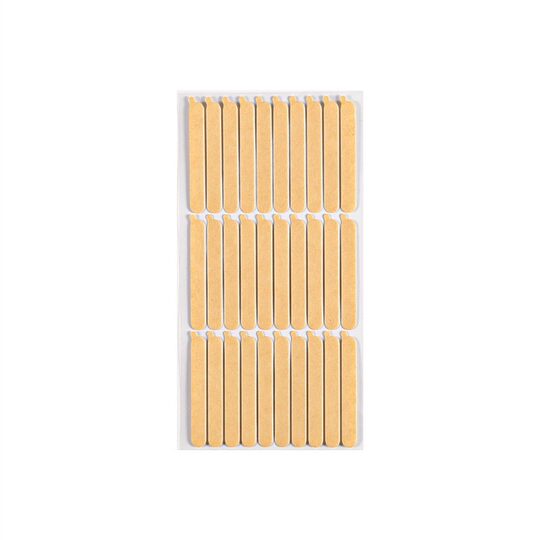 2025 Cross-Border Kraft Paper Handle Double-Sided Adhesive Nail Polish Color Card No-Cut Traceless Patch Nail Art Display Double-Sided Adhesive Strip
