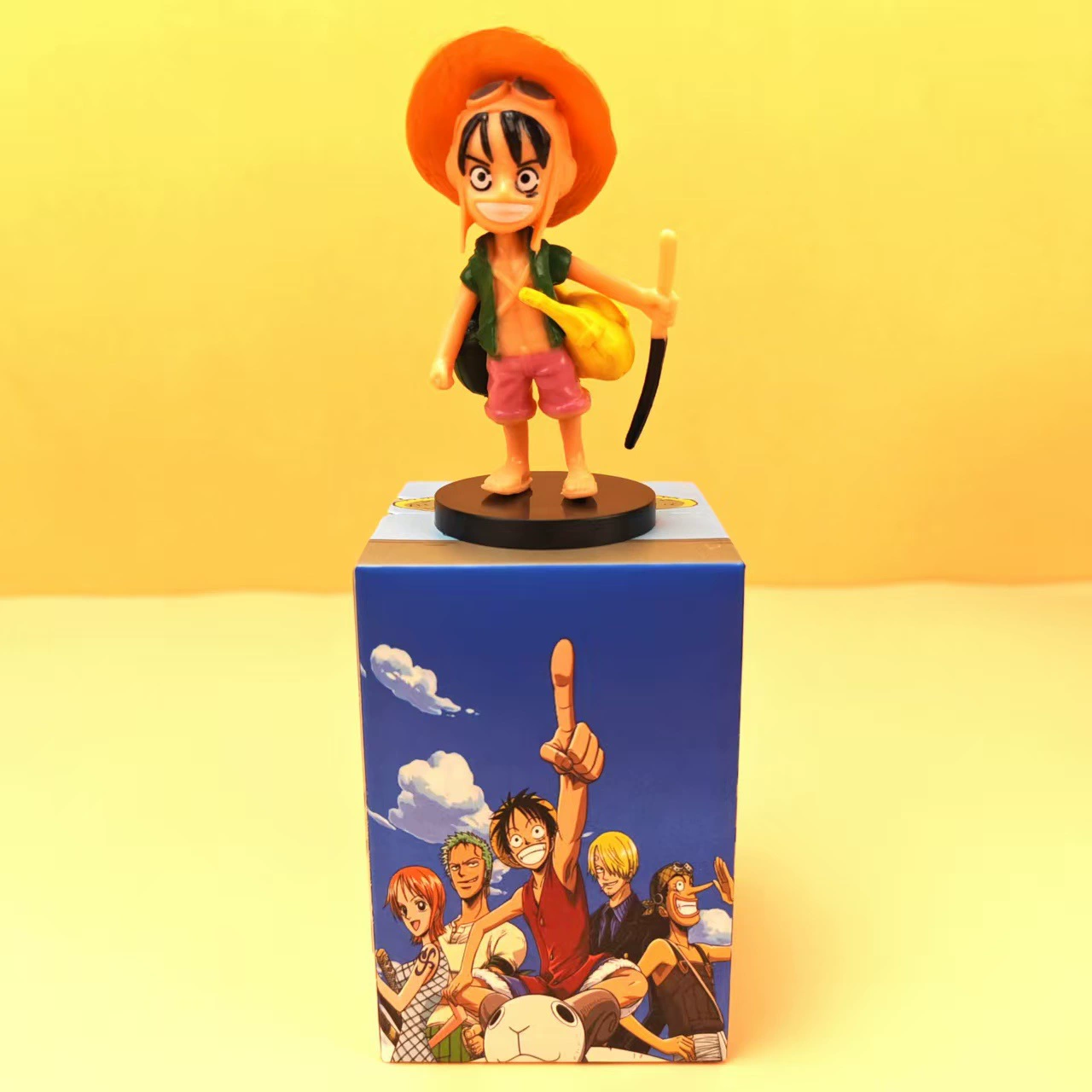Хит продаж: фигурки One Piece, двумерные фигурки, слеп-боксы, куклы Луффи, детские маленькие подарки, слеп-бокс игрушки