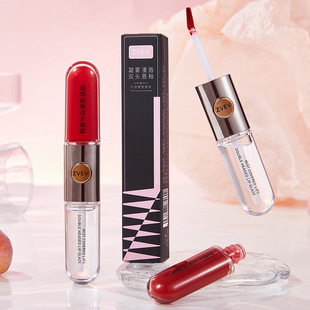 ZVEV fog diffuse lip double-headed lip glaze non-stick cup waterproof mirror raincoat lipstick double-headed dual-purpose color lipstick