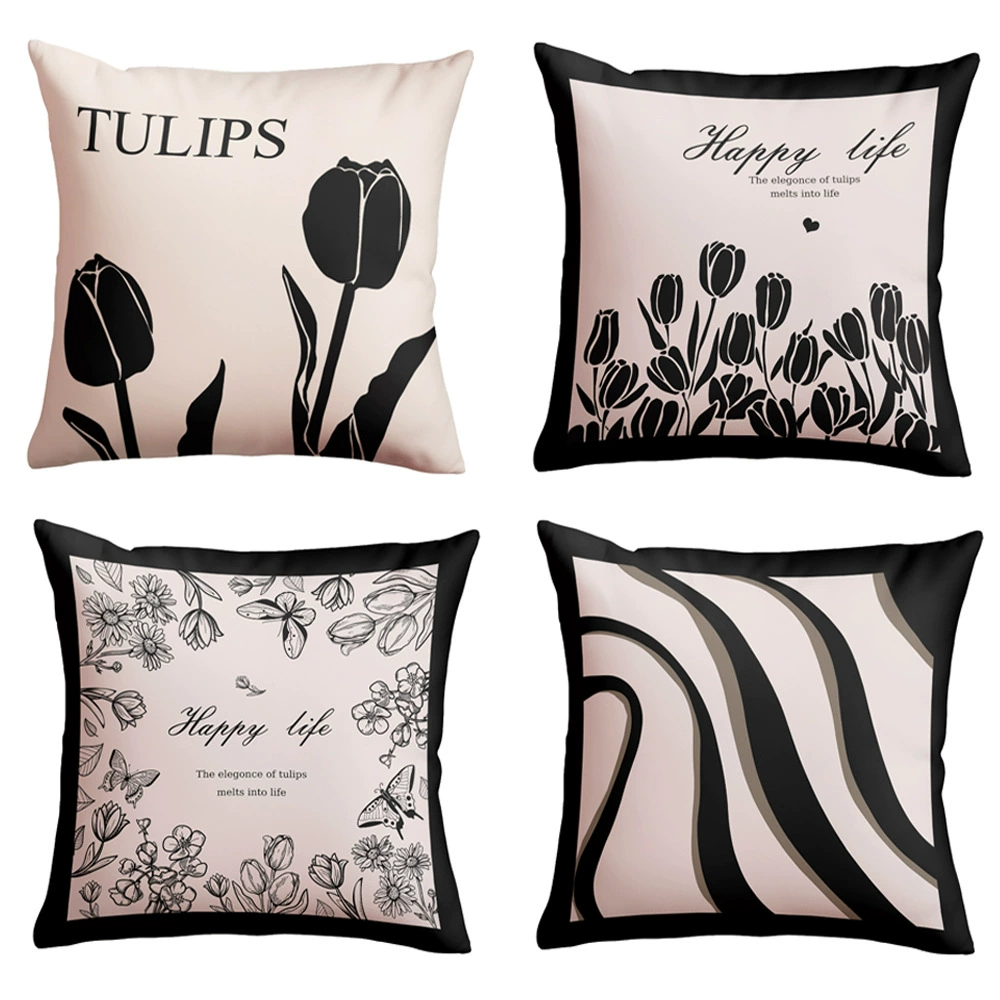 Ретро цветочная наволочка идиллическая светлая роскошная подсолнечная подушка жаккардовая подушка в семье диван декоративный чехол для подушки через границу