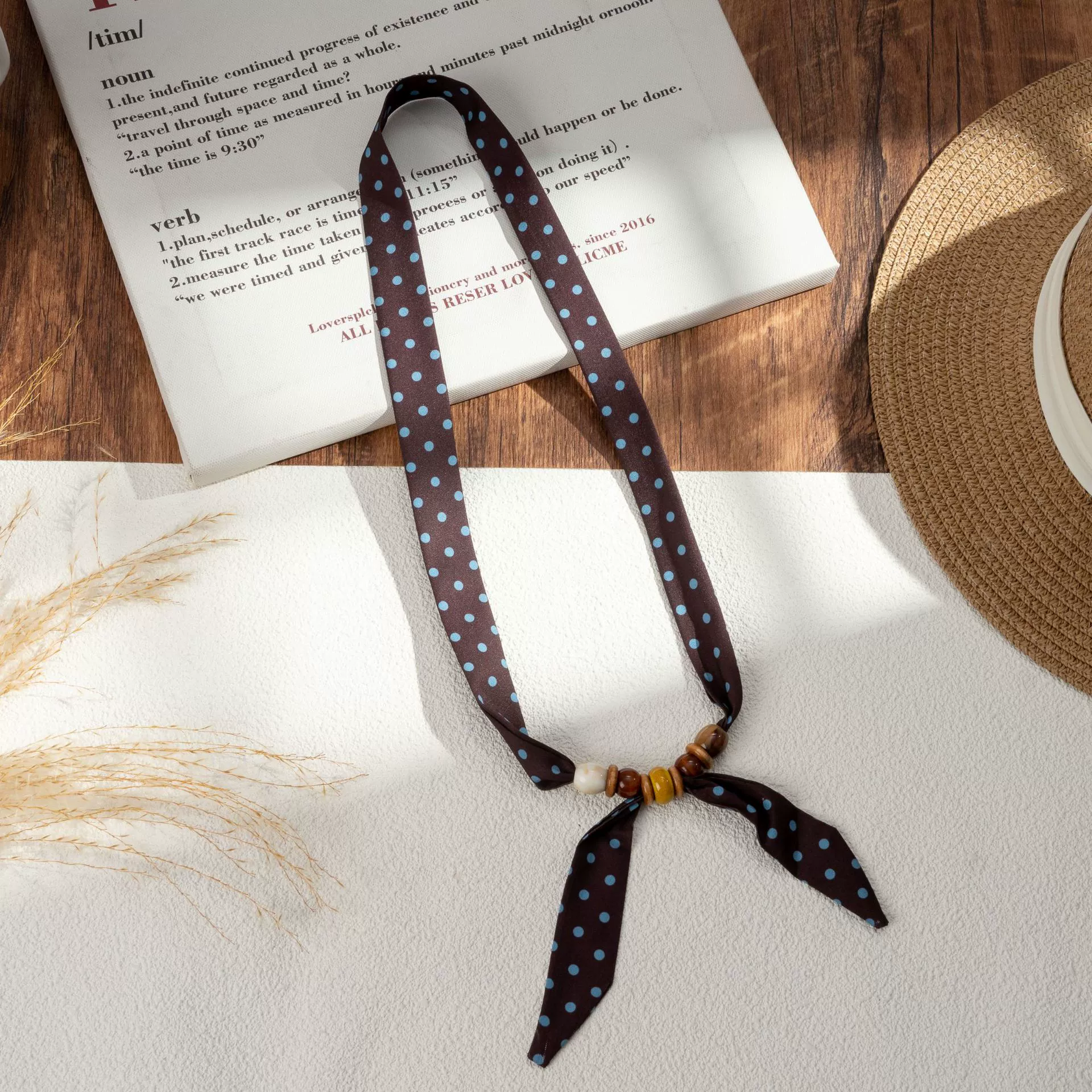 Silk Scarf Hairband (Suhang) long streamer 89×3.8 cm, lightweight gift box option