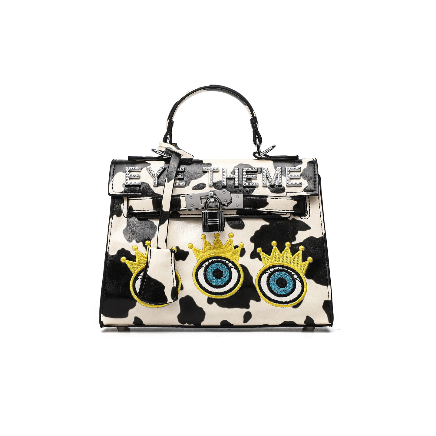 Europa y América clásica pequeña bolsa de platino para mujeres leopardo nobles mujeres niñas y niños en forma de bolsa cuadrada inclinada 2791 #