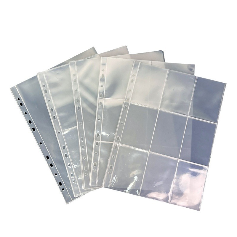 Bolsa de tarjeta de cuadrícula de cuatro palacios Persiguiendo estrellas Libro de tarjeta de cuadrícula de nueve palacios Páginas interiores Álbum de fotos a4a5 hojas sueltas libro de cuentas manual hojas sueltas que reemplazan la página de la tarjeta central