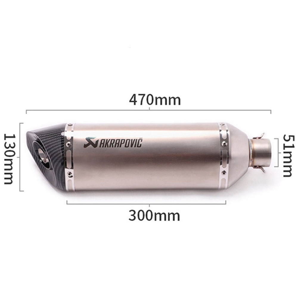 570mm/470mm universal motorcycle modified exhaust pipe large displacement exhaust pipe Yamaha Kawasaki scooter