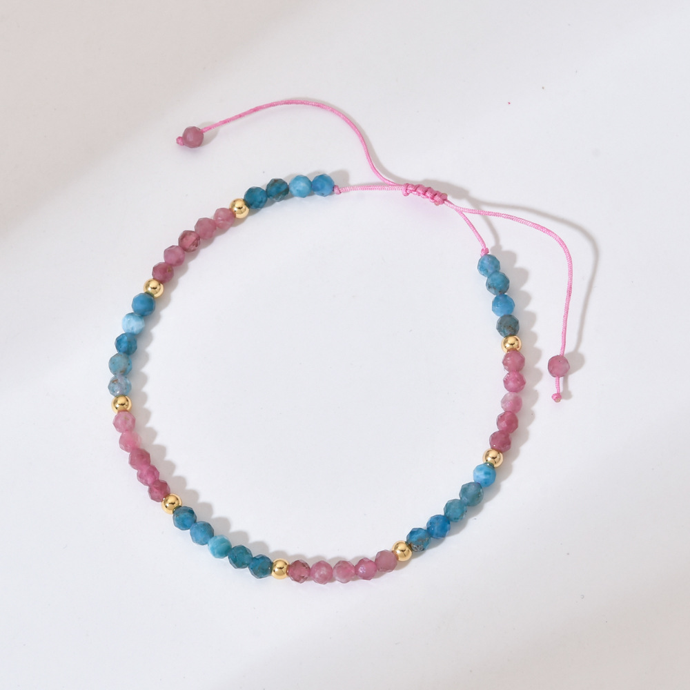 Stone, rope Chain Material Bohemian Color Block Stone Wholesale Beaded Bracelets