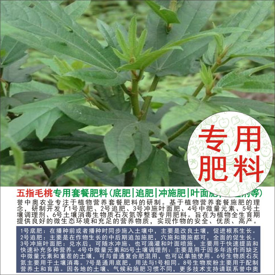 1-50斤誉中奥五指毛桃专用有机肥复合肥底肥追肥叶面肥冲施肥水溶