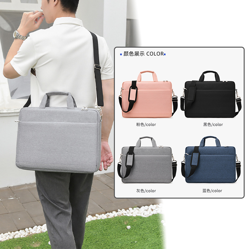 Foreign trade 15.6 inch thick airbag laptop bag shoulder slung portable multifunctional notebook bag wholesale