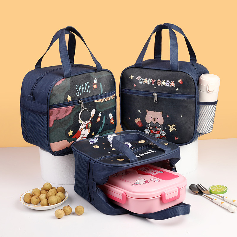 Special Insulated Lunch Box Bag for Primary School Students Handbag Cartoon Children Waterproof Large Capacity Lunch Box Bag