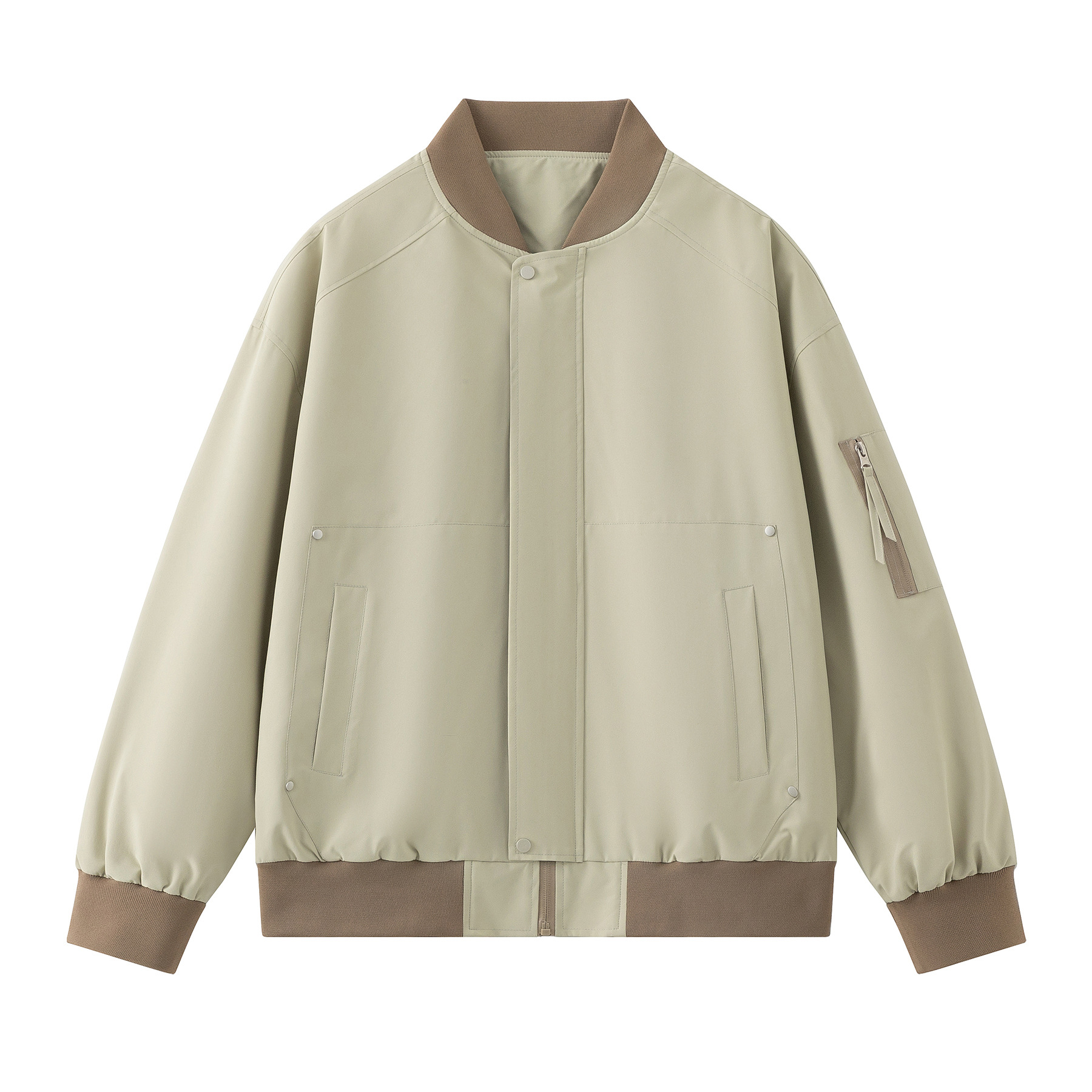 Primavera y otoño nueva chaqueta de tamaño grande chaqueta de béisbol masculino estilo americano para aumentar el engordamiento de la chaqueta de tendencia suelta