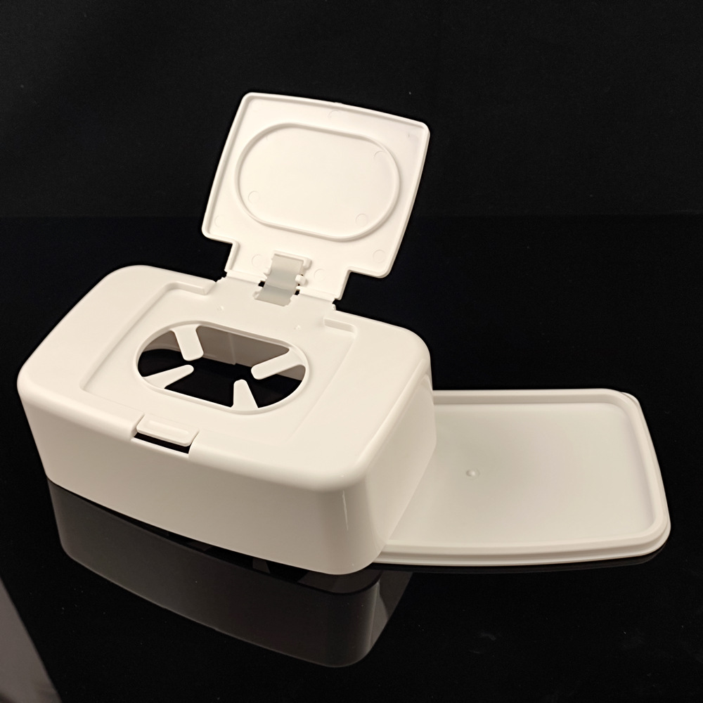 Caja de tejido de escritorio caja de almacenamiento de tejido húmedo caja de papel servilleta caja de tejido húmedo sellado tubo sala de estar caja de tejido del hogar