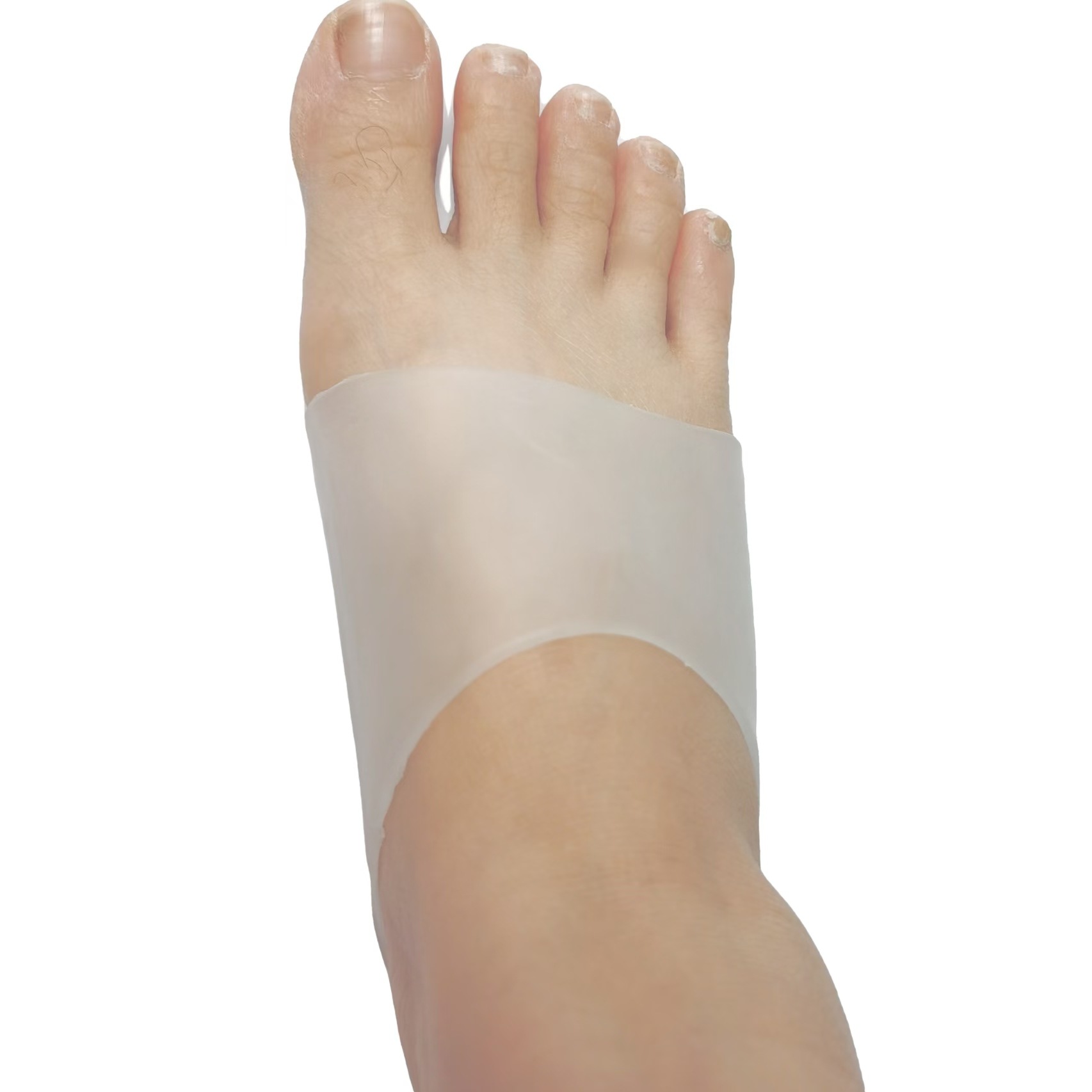 Silicone arch pads for flat feet support