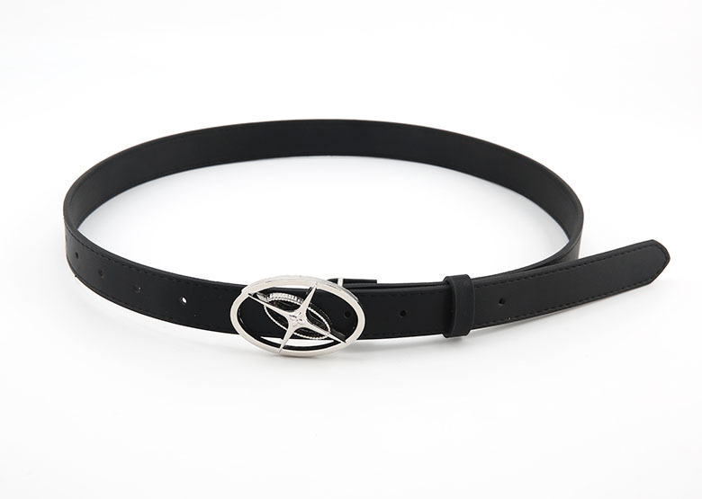 Simple Style Style Simple Style Solid Color Pu Leather Alloy Women's Leather Belts