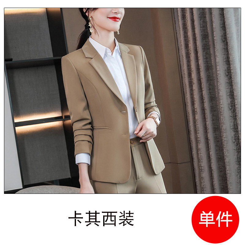 面接レジャー職業服女性ホテル上着小スーツセット作業服工装ホテルコートビジネス正装|undefined