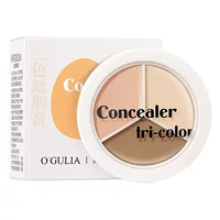 Agulia Soft Tricolor Concealer Увлажняет и не сохраняет макияжа, чтобы скрыть пятна, закладки, черную ленту и консилера для ремонта черных глаз