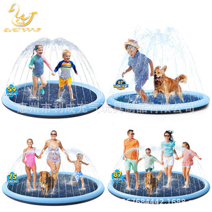 Factory Pet Spray Mat Swimming Pool Folding Pool Amazon New Dog Children Outdoor Play Spray Mat