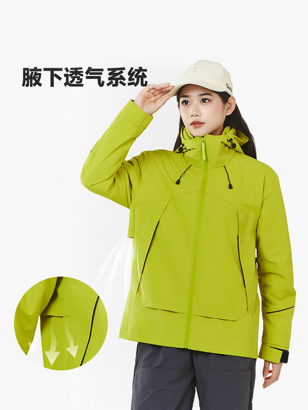 2025新款凯乐士冲锋衣女三合一可拆卸防风防水硬壳登山服外套男士|undefined