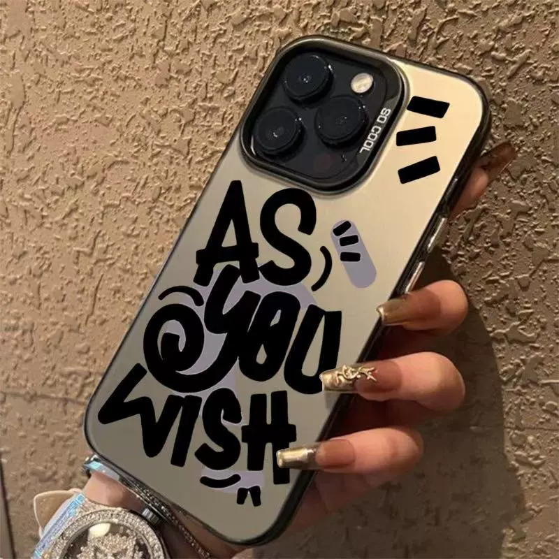 Чехол для телефона Apple iPhone 13–17, цветной серебристый корпус, защита от падений для Pro/Max