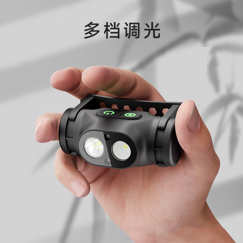 Farol multifuncional a prueba de explosiones luz fuerte larga duración de litio USB recargable LED al aire libre pequeño y ligero inducción farol