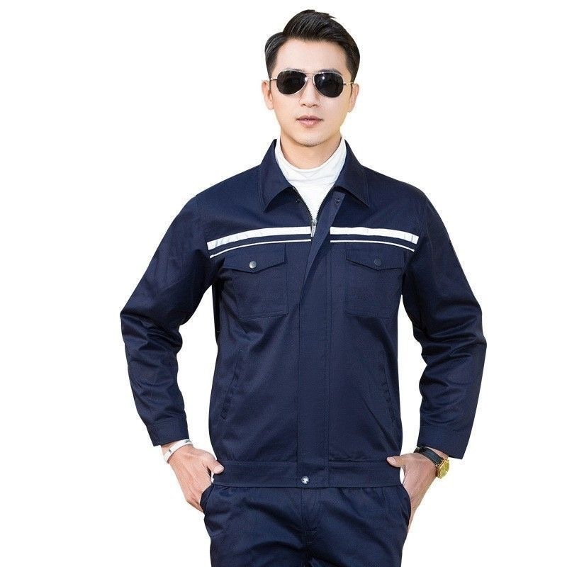 春秋防静电工作服电工套装男上衣长袖加油站耐磨耐脏劳保工装批发|undefined