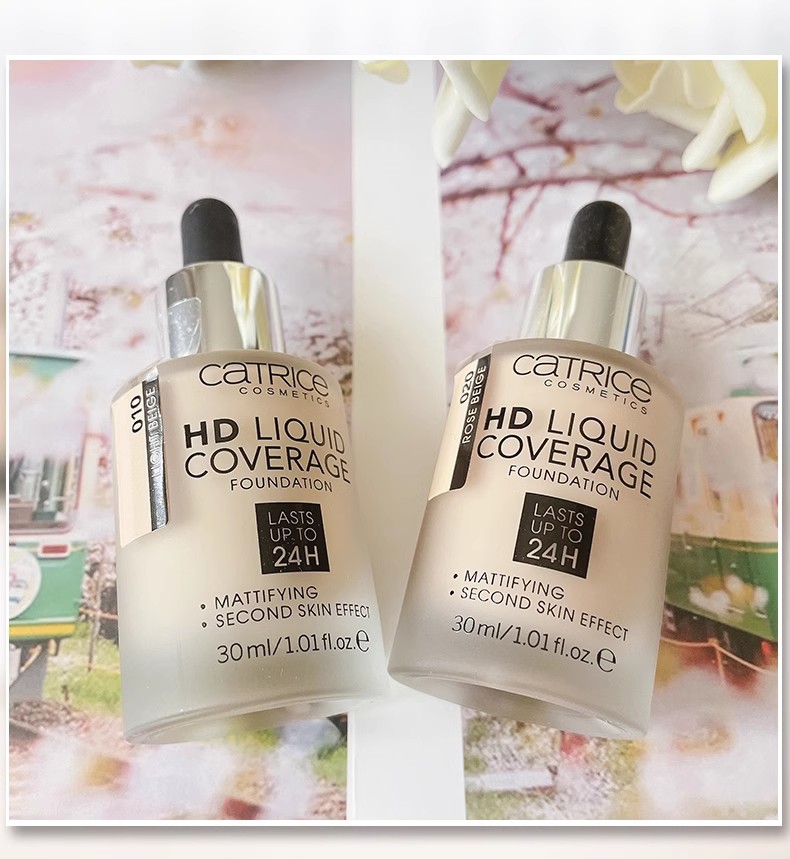 Catrice HD Liquid Coverage Foundation Dropper Liquid Foundation mang lại độ che phủ lâu dài