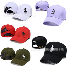 hot 夏季热卖欧美刺绣人头马户外遮阳防晒高尔夫可调节弯沿鸭舌帽