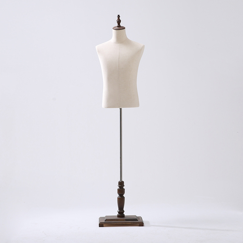 Tienda de ropa modelo masculino de madera sólida modelo adulto accesorios tienda de ropa estante de exhibición de plataforma de sopa estante de modelo