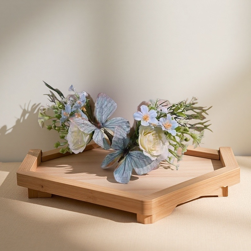 나비 클립 한 쌍