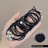 Black elastic durable hair rope, hair accessory, case, simple and elegant design