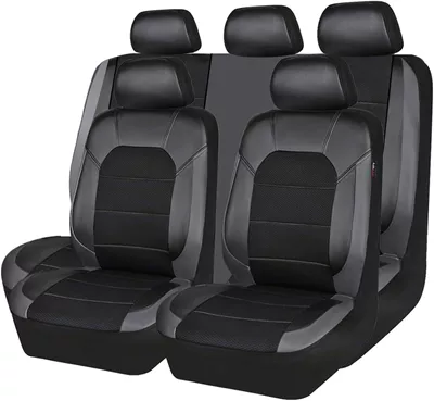 Mexico Usa Foreign Trade, Universal seat cover - gray-and-black-9-piece-set-five-seats