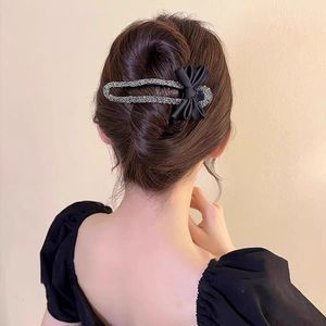 Gran arco clip de cabello de alta sensación clip de boca de pato nuevo clip de cabeza de mujer temperamento clip de tiburón clip de cabello