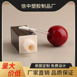 黑色瓶身红棕色圆盖唇釉管畅销爆款彩妆化妆品空瓶厂家批发包材