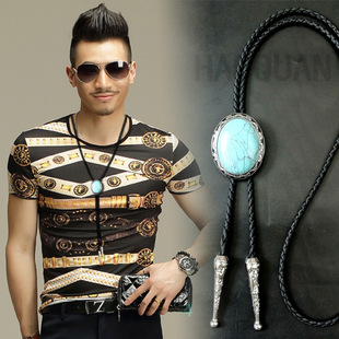 Big Time Gem Woolen Chain Men's Trendy Hip-Hop Necklace Pendant Long Chain Autumn and Winter Accessories for Men