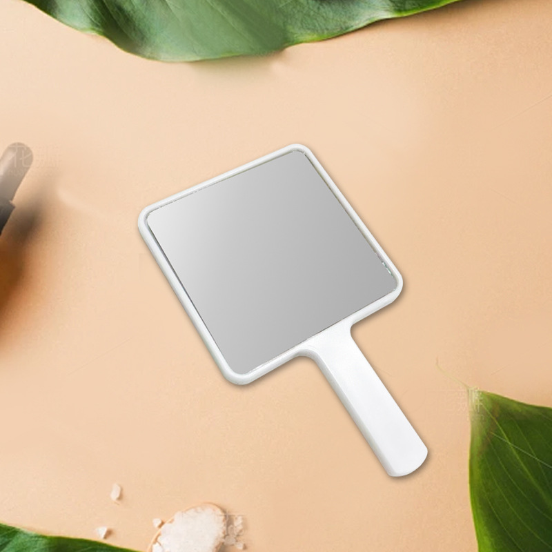 Espejo acrílico personalizable para regalo, espejo pequeño cuadrado de mano para maquillaje, espejo portátil de escritorio para mujer, espejo de tocador de alta definición image 8