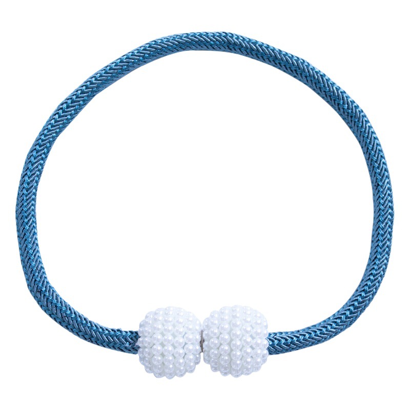 New curtain buckle curtain strap pearl buckle design non-perforated installation curtain rope manufacturers wholesale