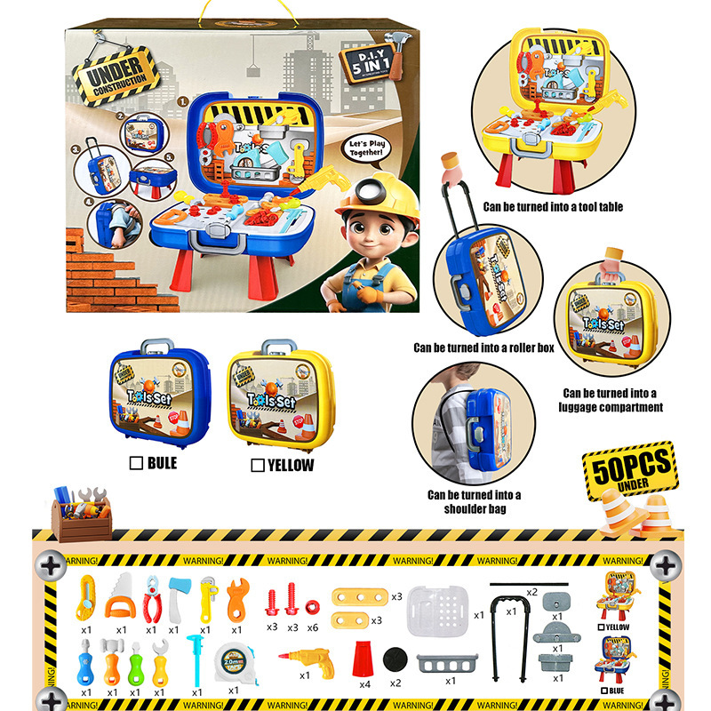 Juguetes para niños, mochila para niños, ingeniería de reparación DIY, desmontaje y desmontaje, caja multifuncional