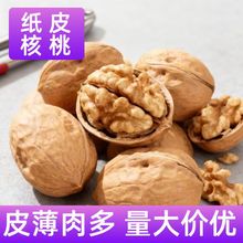 新货新疆185纸皮生核桃手剥薄皮原味核桃孕妇坚果散装现货批发