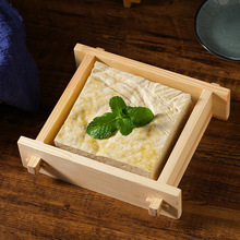 竹餐具火锅创意摆盘木质盘豆腐盘子小吃料理木盒创意四方格凉菜商