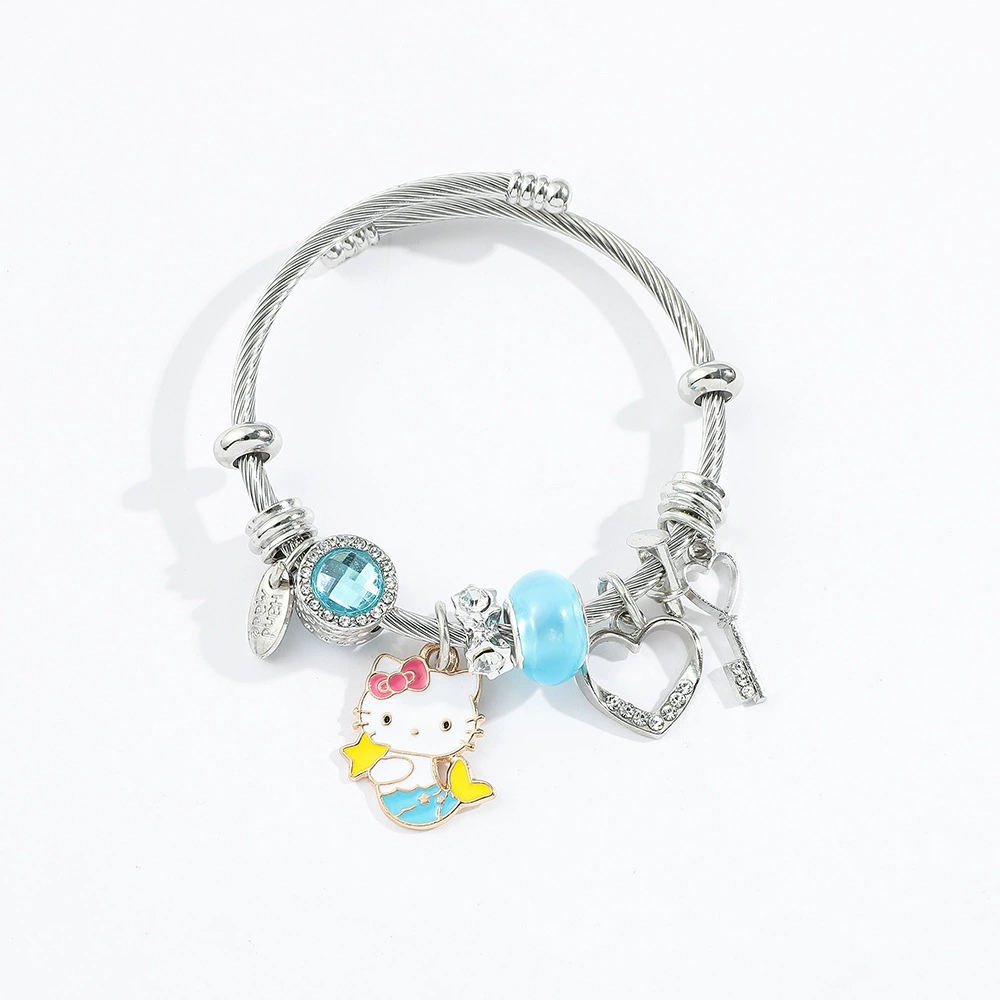 Hello Kitty, мультяшный японский аксессуар, браслет, европейский стиль, оптовая продажа