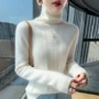 加厚堆堆领套头宽松羊绒衫