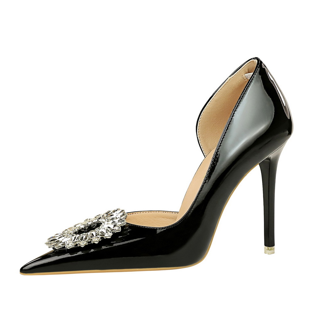 Elegant Patent Stiletto High Heel Pumps For Women Pointed Toe_voghion.com