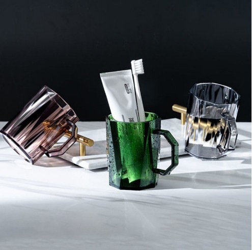 Hogar diamante enjuague bucal taza japonesa ins estilo simple luz de lujo pareja lavado universal taza de cepillado taza de cepillo de dientes taza