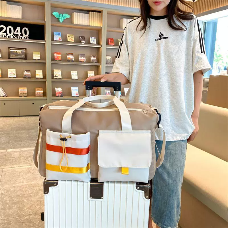 Дорожная сумка, женская сумка большой вместимости, легкая водонепроницаемая сумка для багажа, сумка для деловой поездки на короткие расстояния, коллекция маленьких сумок для беременных