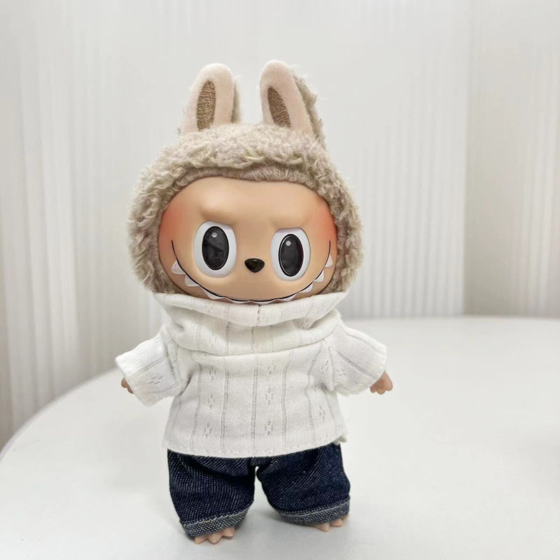 ソースメーカーのみの服】17cmペンダント ラブブ服 ブラインドボックス ラブブ人形 人形服 クールブラック カラフル|undefined