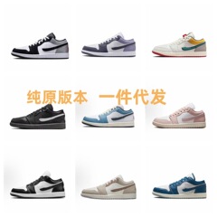 莆田靴AJ1 low純原喬一低組フック北カード青パンダ男女バスケットボール靴レジャースポーツシューズ