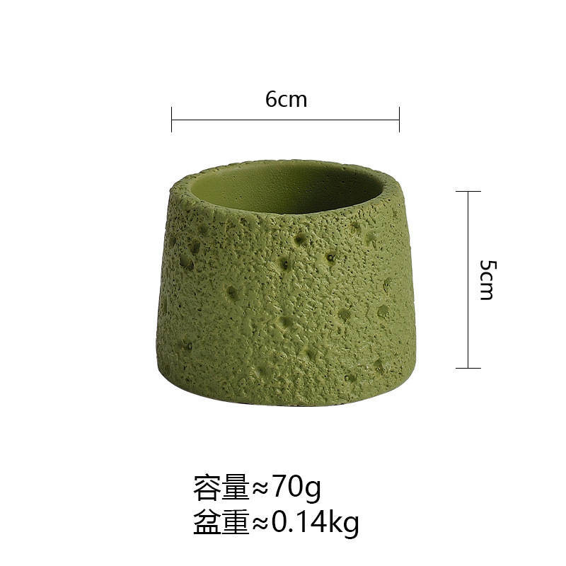 跨境哑光蜡烛容器空杯灌蜡水泥香薰蜡杯浪漫香氛礼物火山石蜡烛杯|undefined