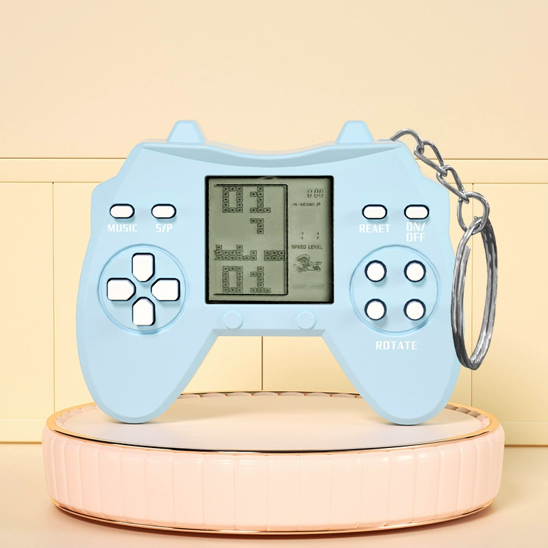 Маленькая милая игровая консоль, рукоять, тетрис, игрушка, брелок, ностальгия, подарок на день рождения