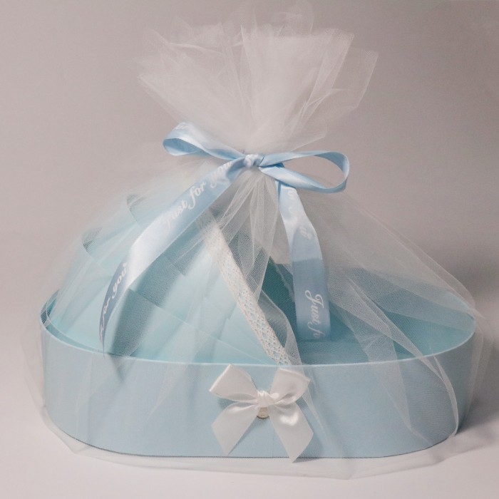 Маленький размер 33*17*8 см; синяя голая коробка + сетка + сумочка INS