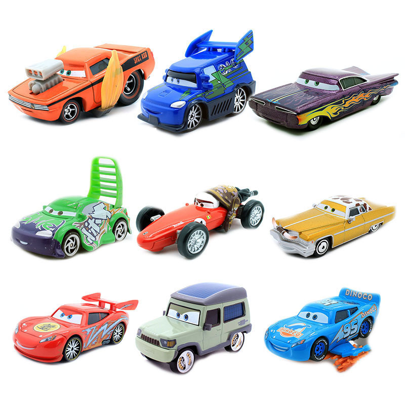 Racing Car Story Mater Teeth Slug Alloy Car Model Dragon McQueen Bad Eggs Old De Earphone Roomba Toy