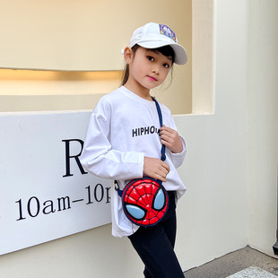 Children's Bag New Fashion Cartoon Spiderman Coin Purse Boy's Travel Accessories Crossbody Bag Travel Satchel