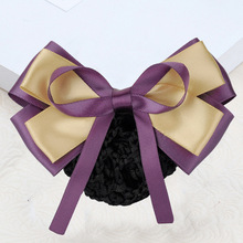 职业头花 韩版护士酒店空姐网兜发卡 银行职员发饰 领花发网批发